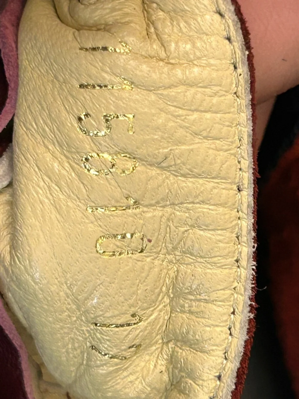 Gucci Red Suede Baby Moccasins
